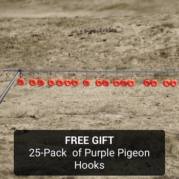 Indestructible Target Straps + Free 25-Pack Purple Pigeon Hooks