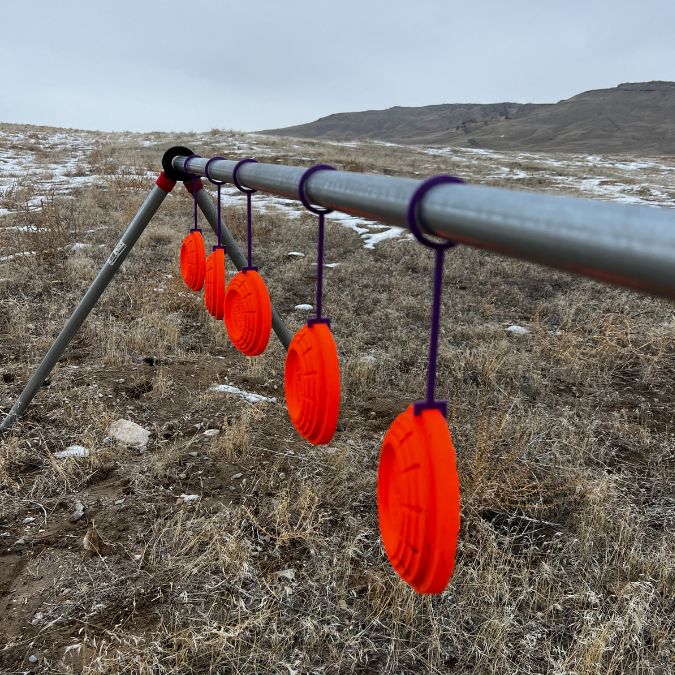 Purple Clay Pigeon Hooks