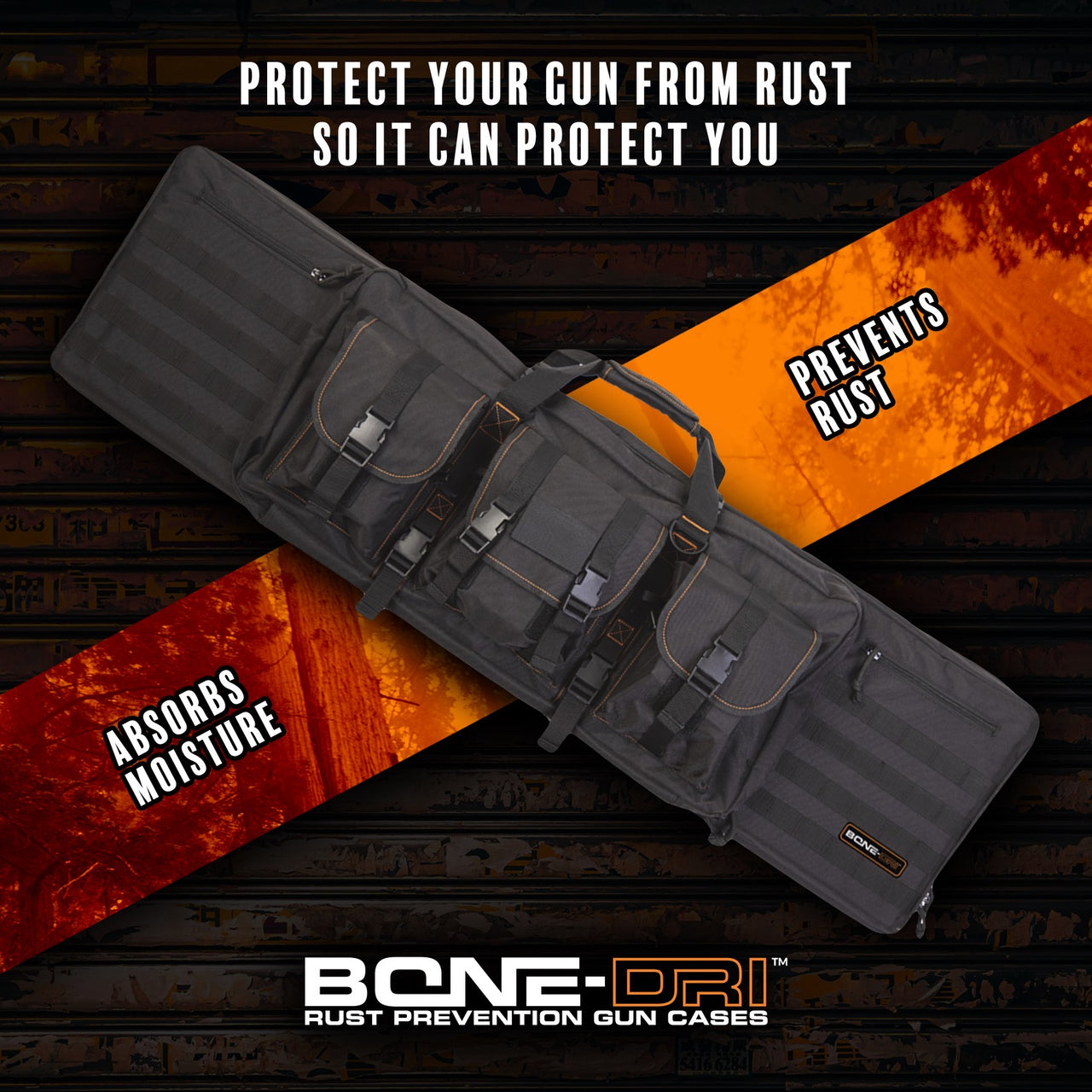 BONE-DRI™ Rust-Prevention Dual Rifle Case