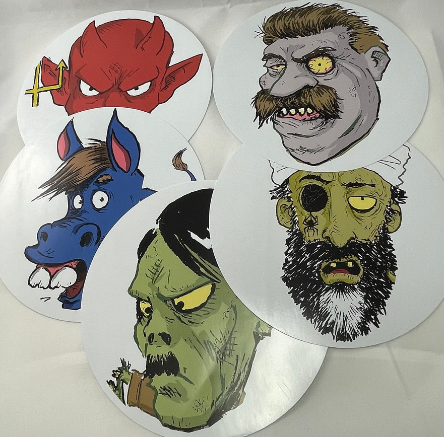 8-inch Zombie Target Stickers
