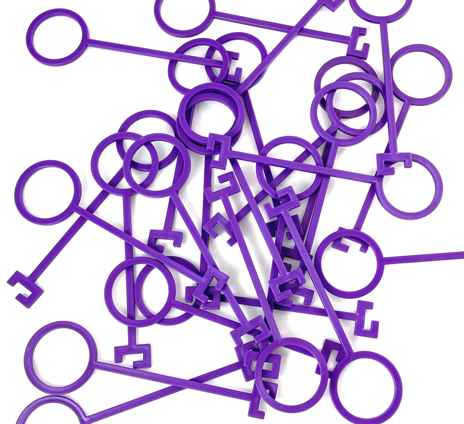 Purple Clay Pigeon Hooks