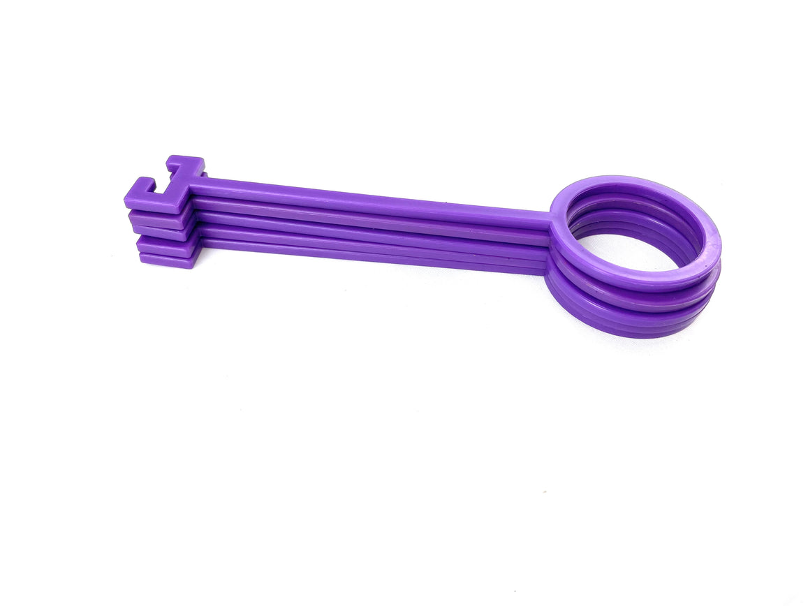 Purple Clay Pigeon Hooks