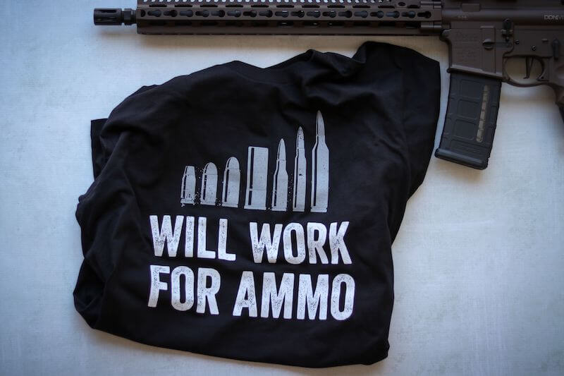 Will Work For Ammo Tee