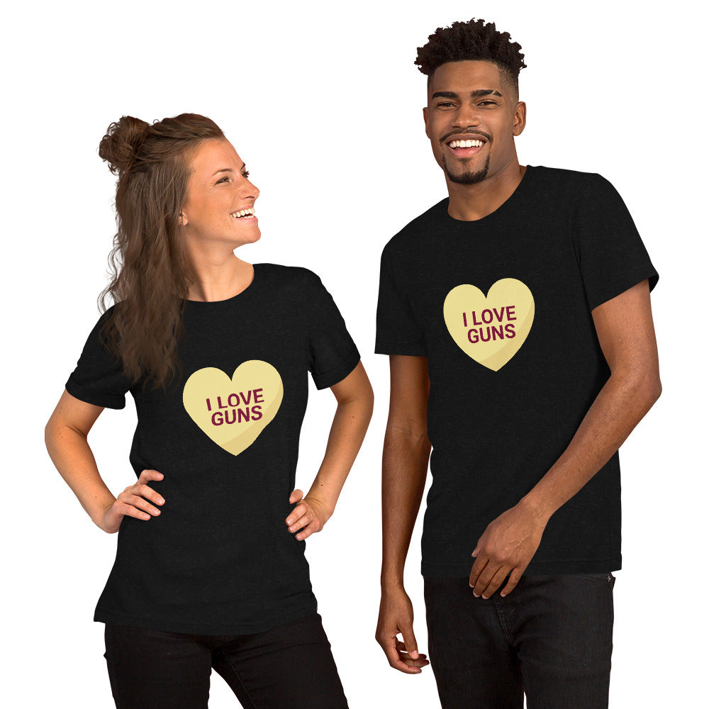 I Love Guns - Short-Sleeve Unisex T-Shirt