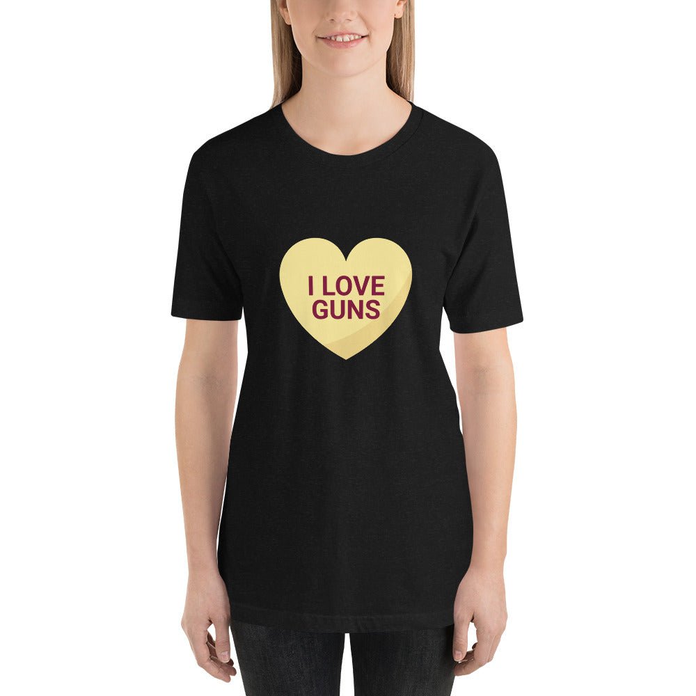 I Love Guns - Short-Sleeve Unisex T-Shirt